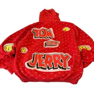 Tom and Jerry Nike Custom Hoodie Sweater Y2K 90s Streetwear Unisex Patchwork